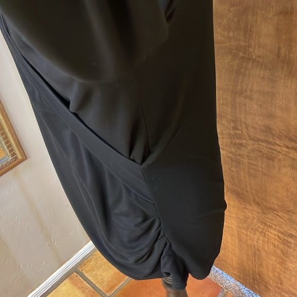 Black Faux Wrap Top - Picture 4 of 6